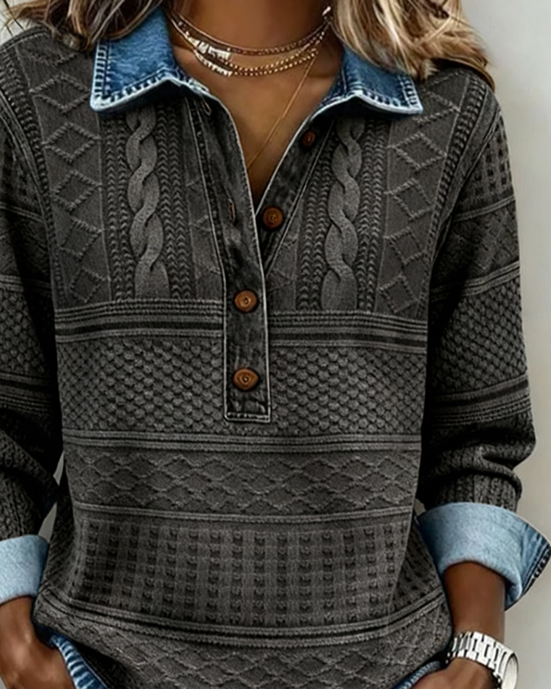 Maglione Donna | Colletto & Bottoni Frontali