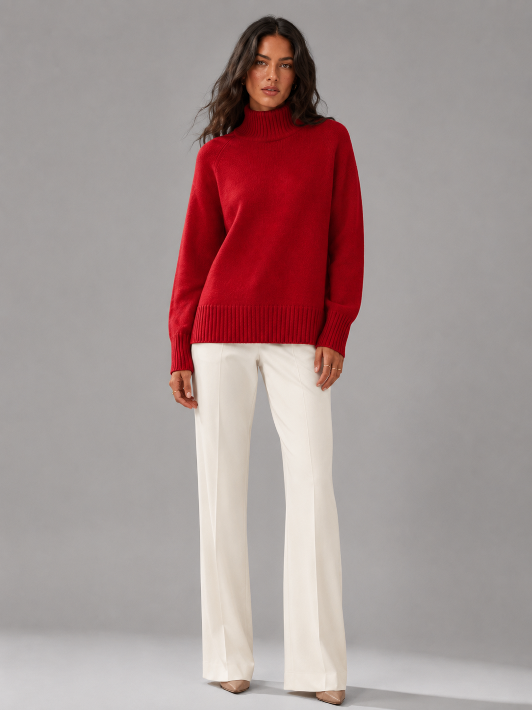Maglione Donna | Collo Alto & Linea Oversize Avvolgente