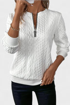 Maglione Da Donna Con Collo Alto E Mezza Zip, immagine 10