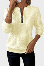 Maglione Da Donna Con Collo Alto E Mezza Zip, immagine 11