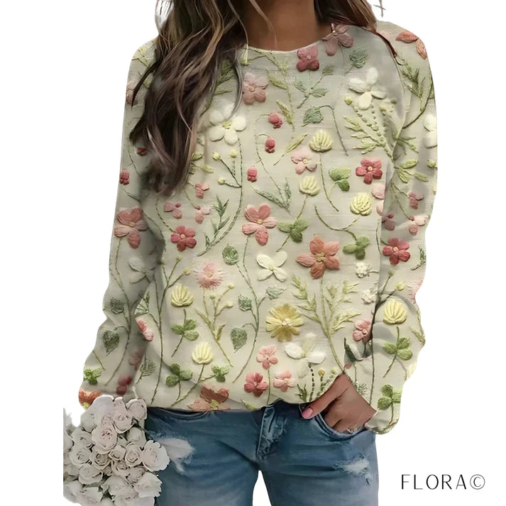 Maglione Donna | Fantasia Floreale & Comfort Avvolgente