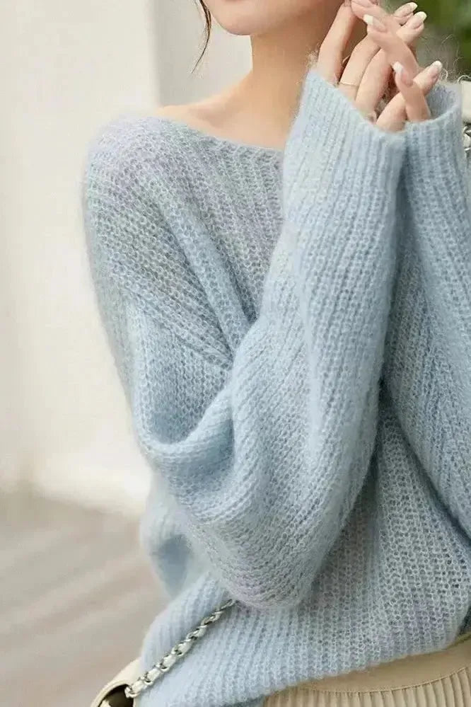 Maglione Da Donna Con Scollo A Barca E Vestibilità Morbida, immagine 2
