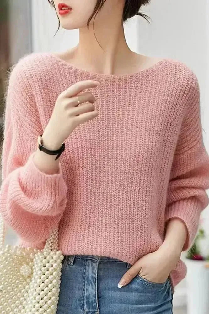 Maglione Da Donna Con Scollo A Barca E Vestibilità Morbida, immagine 3