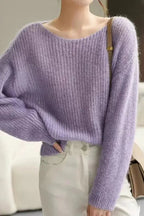 Maglione Da Donna Con Scollo A Barca E Vestibilità Morbida, immagine 1