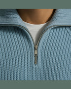 Maglione Uomo | Colletto Ampio & Mezza Zip Pratica
