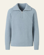 Maglione Uomo | Colletto Ampio & Mezza Zip Pratica