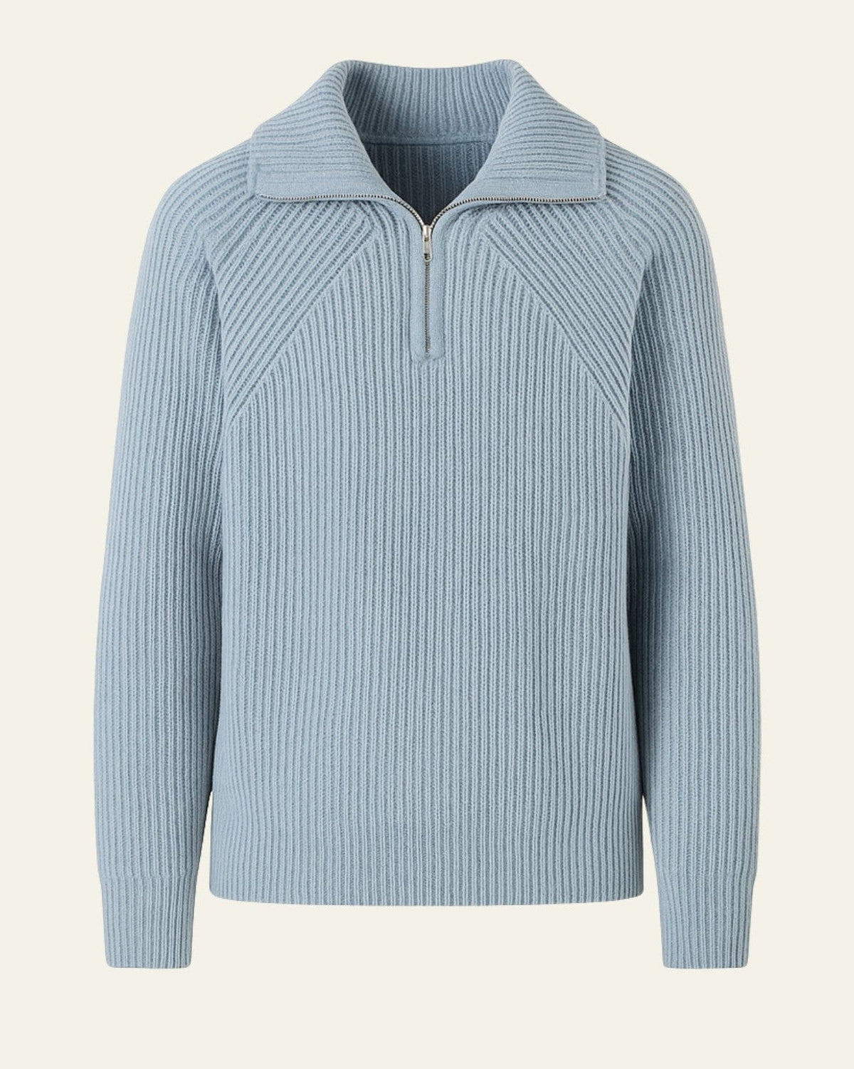 Maglione Uomo | Colletto Ampio & Mezza Zip Pratica