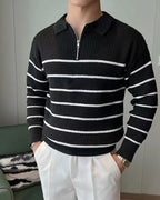 Maglione Uomo | Colletto Elegante & Mezza Zip Pratica