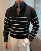 Maglione Uomo | Colletto Elegante & Mezza Zip Pratica