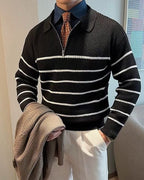 Maglione Uomo | Colletto Elegante & Mezza Zip Pratica