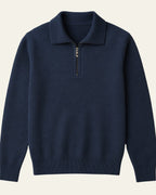 Maglione Uomo | Colletto Elegante & Zip Pratica