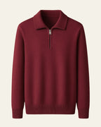Maglione Uomo | Colletto Elegante & Zip Pratica