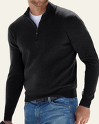 Maglione Uomo | Collo Alto & Mezza Cerniera Pratica