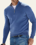 Maglione Uomo | Collo Alto & Mezza Cerniera Pratica