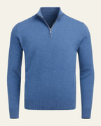 Maglione Uomo | Collo Alto & Mezza Cerniera Pratica