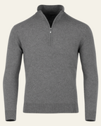 Maglione Uomo | Collo Alto & Mezza Cerniera Pratica