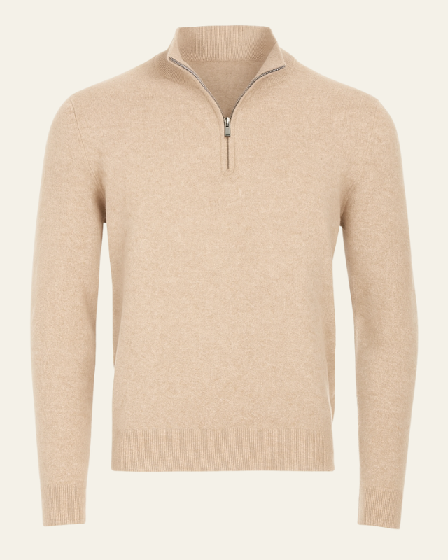 Maglione Uomo | Collo Alto & Mezza Cerniera Pratica