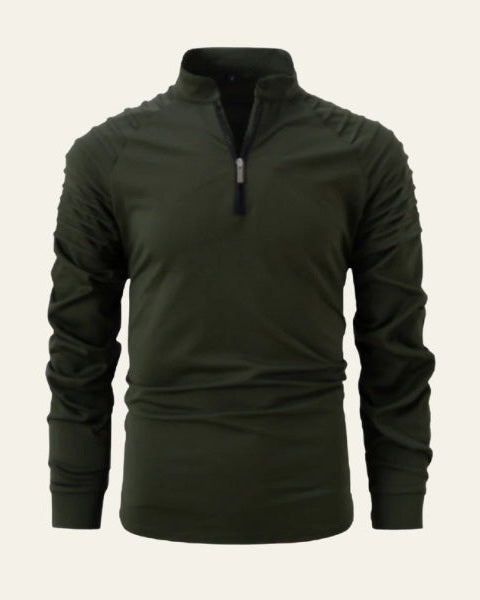 Maglione Uomo | Collo Alto & Mezza Zip Pratica