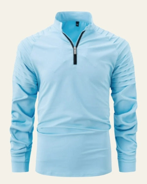 Maglione Uomo | Collo Alto & Mezza Zip Pratica