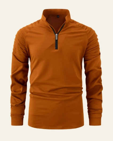 Maglione Uomo | Collo Alto & Mezza Zip Pratica