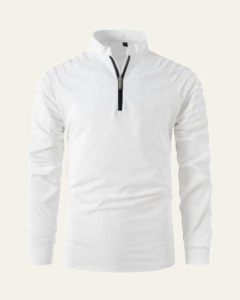 Maglione Uomo | Collo Alto & Mezza Zip Pratica