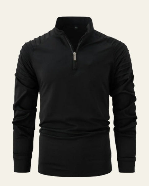 Maglione Uomo | Collo Alto & Mezza Zip Pratica
