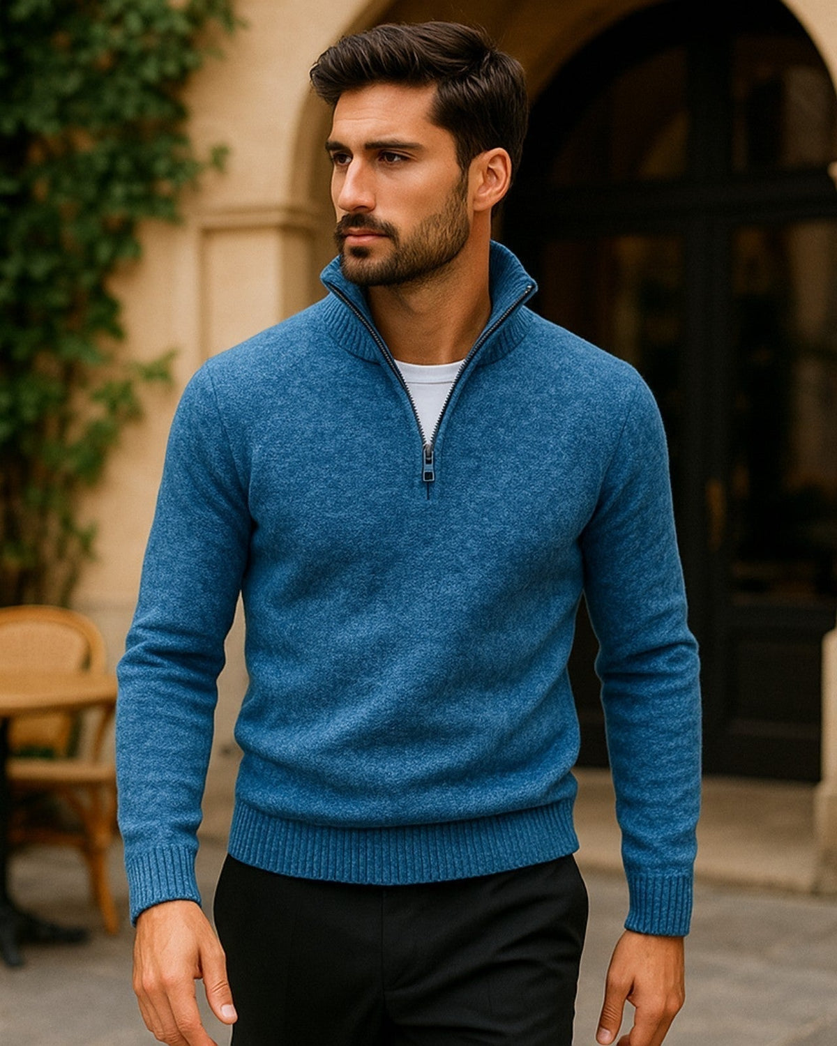 Maglione Uomo | Collo Alto & Texture Avvolgente