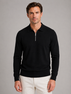 Maglione Uomo | Collo Polo con Mezza Zip Raffinato