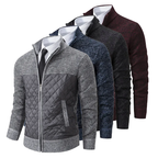 Maglione Ibrido Da Uomo Con Collo Alto E Zip Frontale, immagine 2