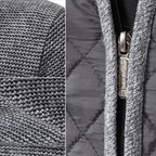 Maglione Ibrido Da Uomo Con Collo Alto E Zip Frontale, immagine 7