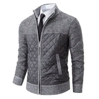 Maglione Ibrido Da Uomo Con Collo Alto E Zip Frontale, immagine 1