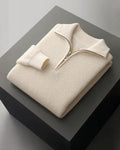 Maglione Uomo | Mezza Zip & Trama a Coste