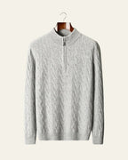 Maglione Uomo | Mezza Zip & Trecce Avvolgenti