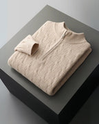 Maglione Uomo | Mezza Zip & Trecce Avvolgenti
