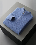 Maglione Uomo | Mezza Zip & Trecce Avvolgenti