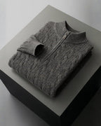 Maglione Uomo | Mezza Zip & Trecce Avvolgenti