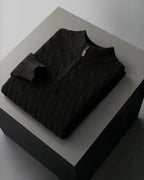 Maglione Uomo | Mezza Zip & Trecce Avvolgenti
