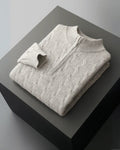 Maglione Uomo | Mezza Zip & Trecce Avvolgenti
