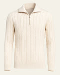 Maglione Uomo | Mezza Zip & Trecce Fitte