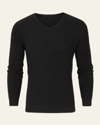 Maglione Uomo | Scollo a V & Trama Waffle
