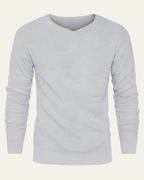 Maglione Uomo | Scollo a V & Trama Waffle