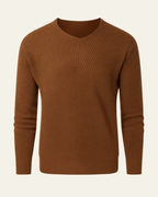 Maglione Uomo | Scollo a V & Trama Waffle