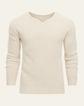 Maglione Uomo | Scollo a V & Trama Waffle