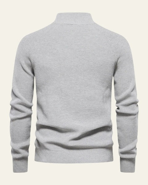 Maglione Uomo | Zip Pratica & Collo Alto Avvolgente