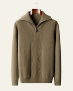 Maglione Uomo | Zip a Quarto & Trecce Eleganti