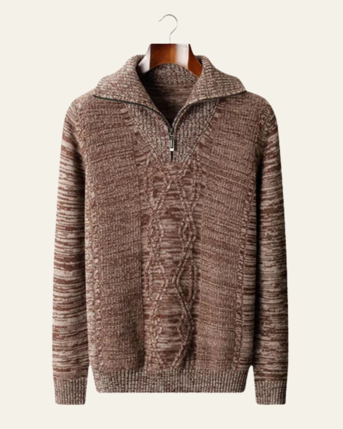 Maglione Uomo | Zip a Quarto & Trecce Eleganti