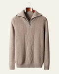 Maglione Uomo | Zip a Quarto & Trecce Eleganti