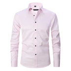 Camicia Slim Fit Da Uomo A Maniche Lunghe Con Colletto Classico, immagine 8