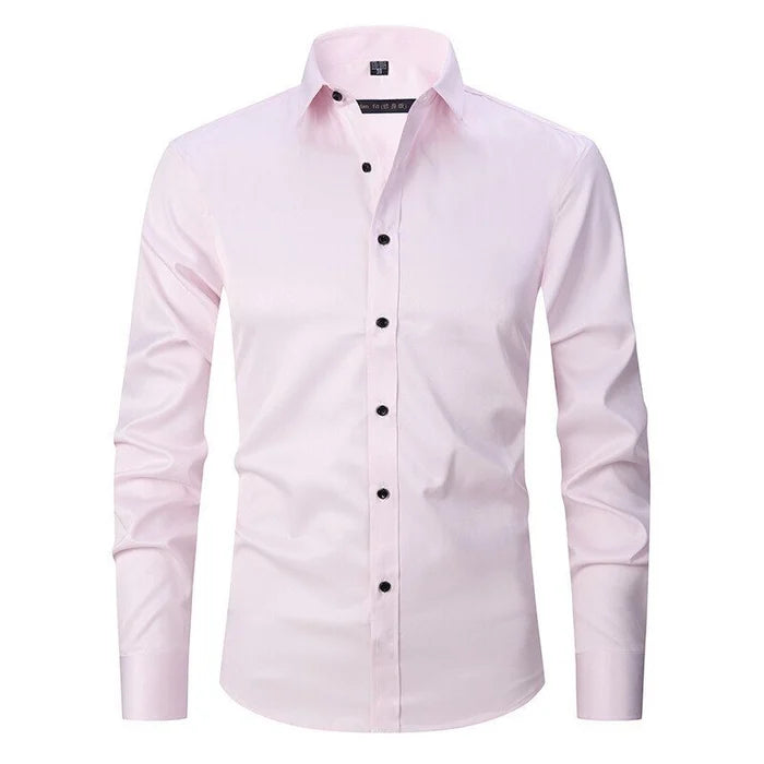 Camicia Slim Fit Da Uomo A Maniche Lunghe Con Colletto Classico, immagine 8