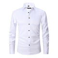Camicia Slim Fit Da Uomo A Maniche Lunghe Con Colletto Classico, immagine 1